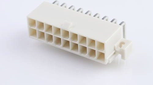 Molex Einbau-Buchsenleiste in Weiß mit 18 Polen - Bild 1