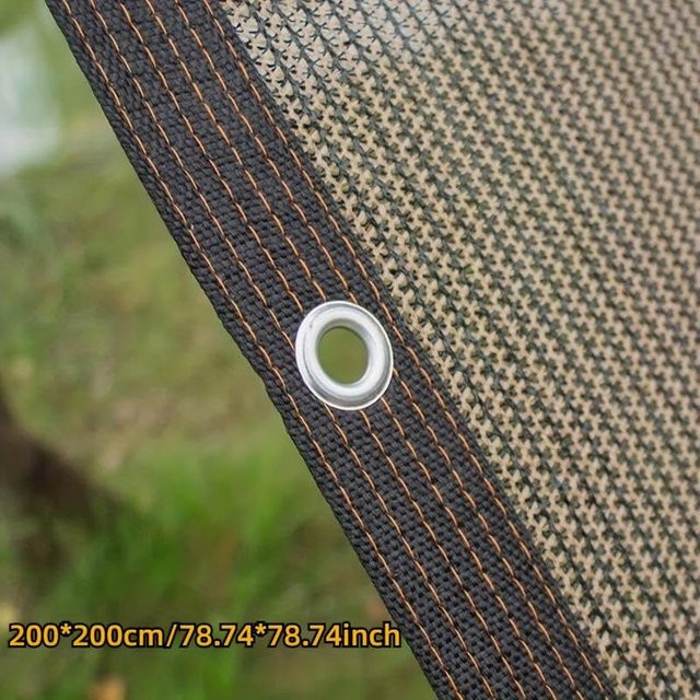 LChome Sonnenschutzstoff Schattiernetz mit 90% Lichtschutz in Kaffeefarbe, B/T: 200 x 200 cm - Bild 1