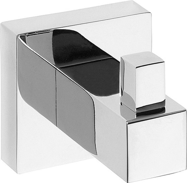 Brillantbad META Kleiderhaken aus Messing in Chrom poliert für Bad und Küche, B/T/H: 5,5 x 5,5 x 5 cm - Bild 1