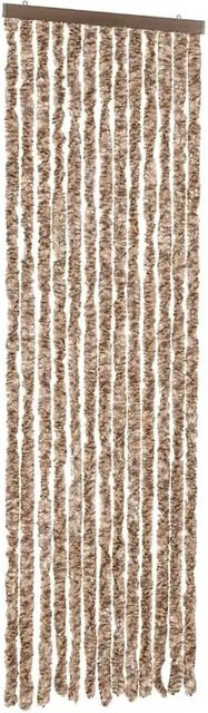 vidaXL Fliegenvorhang aus Chenille in Beige und Dunkelbraun, B: 56 cm, H: 200 cm - Bild 1