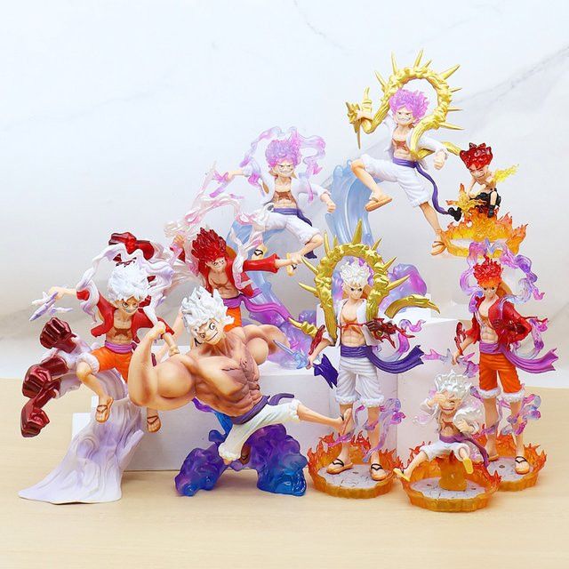 Bandai One Piece Anime Figur Nika Ruffy Gear 5 Sonnengott Actionfigur aus PVC - Bild 1