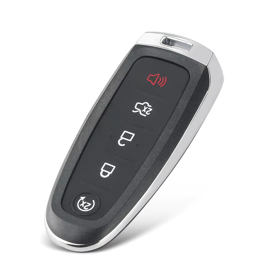 KEYYOU Fernbedienung Auto Schlüssel Abdeckung für Ford Explorer Edge Escape Flex Taurus, 5 Tasten, Schwarz - Bild 2