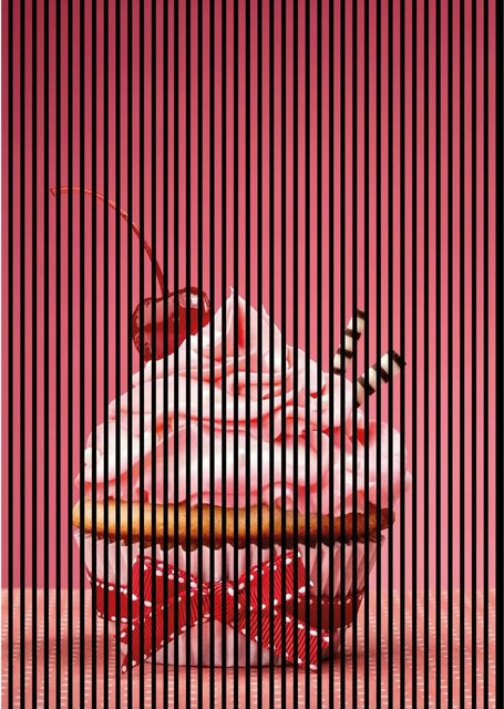 FN Acustico Akustikplatte Cupcake aus PET und MDF, Multicolor, B: 169,3 cm, H: 240,0 cm, T: 1,9 cm - Bild 1