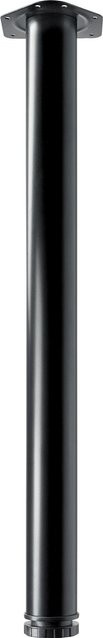 Hettich Tischbein Zela aus Stahl in Schwarz Matt, Höhe: 71,0 cm, Durchmesser: 6 cm - Bild 1