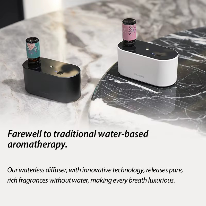Kinscoter Elektrischer wasserloser Aromatherapie-Diffusor in Schwarz - Bild 3