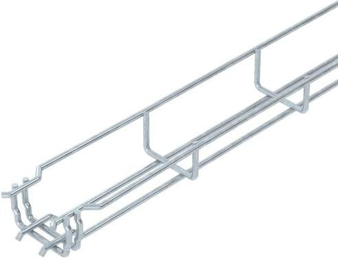 OBO Bettermann Gitterrinne 6000069 in Silber, B/H/L: 50,00 mm x 35,00 mm x 3 m - Bild 1