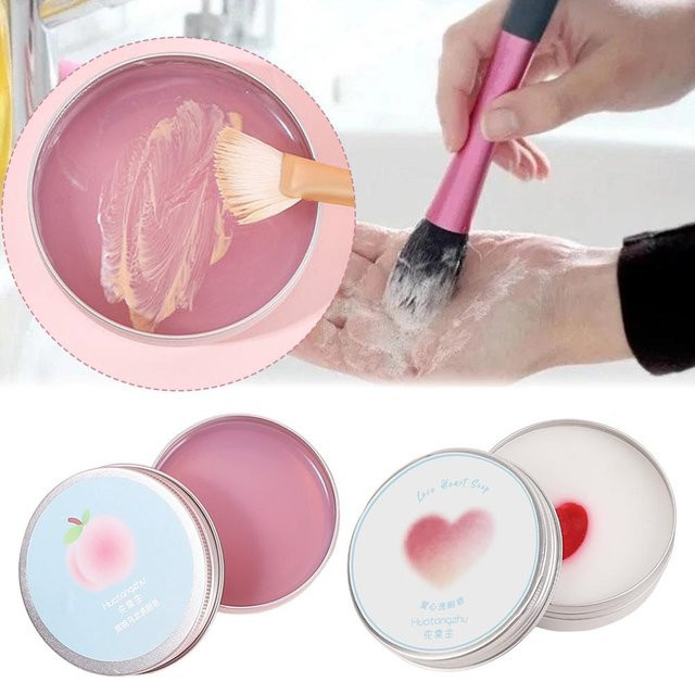 Peach Oolong Reinigungsseife für Make-up Pinsel, Puderquasten & Beauty-Schwämme - Bild 1