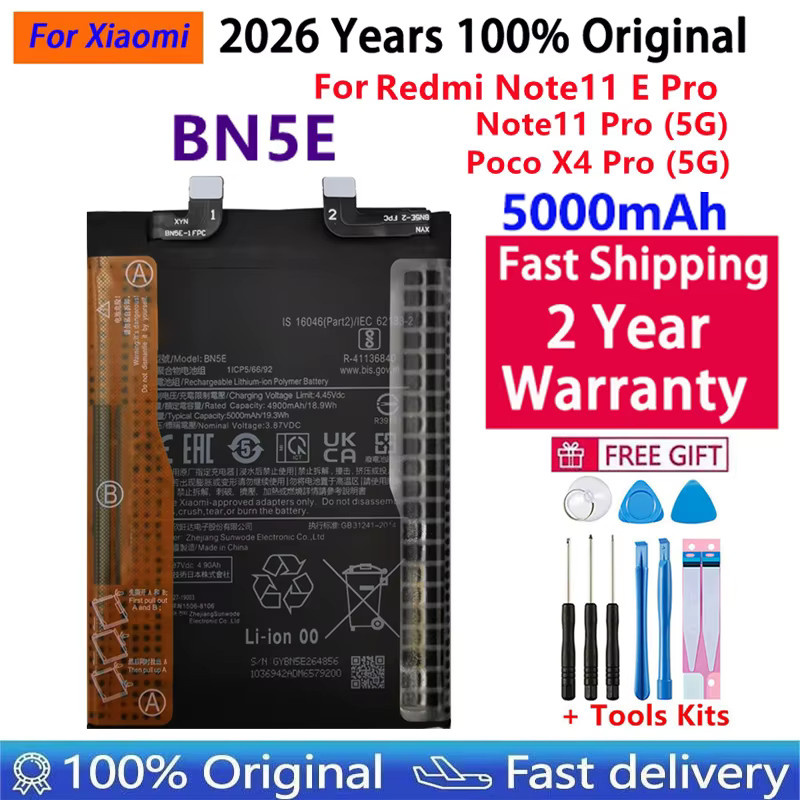 Original Akku für Xiaomi Redmi Note 10S 10X 11 11E 7 8 8T 9 9T 9S 10 Lite Mi 10T 12 12X K30S Pro POCO X4 M3 Ultra in Schwarz - Bild 2
