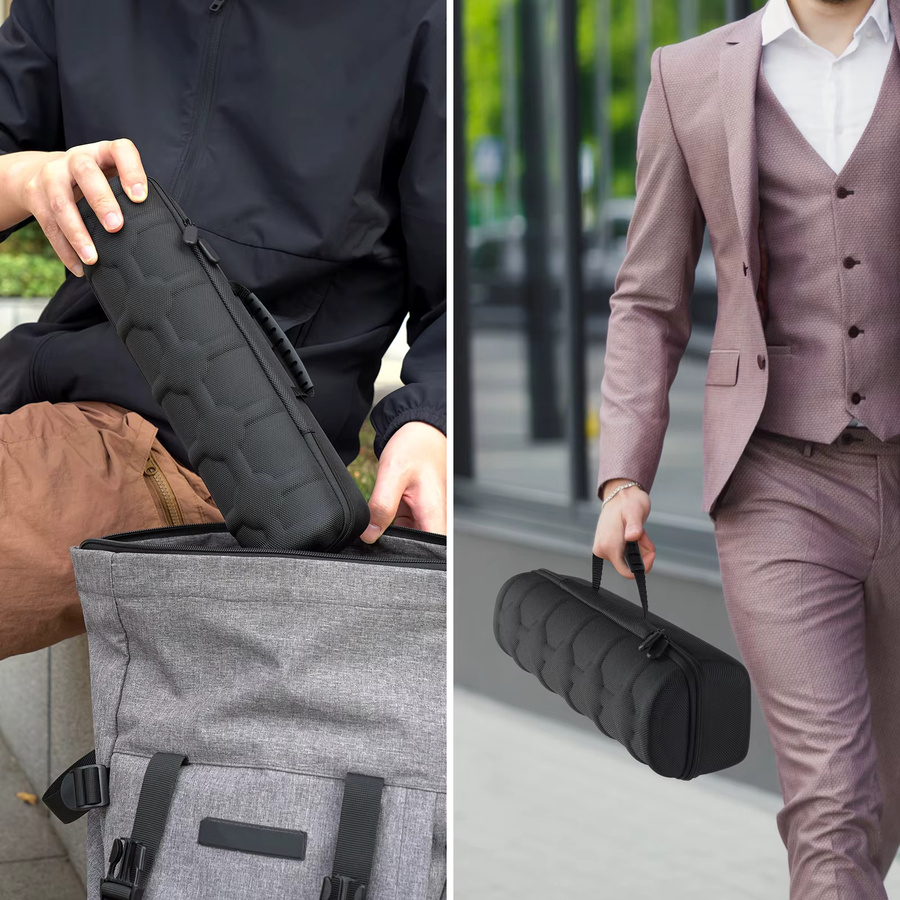 HUOAED Uhren-Aufbewahrungsbox, 5 Fächer, Schwarz, Unisex - Bild 5