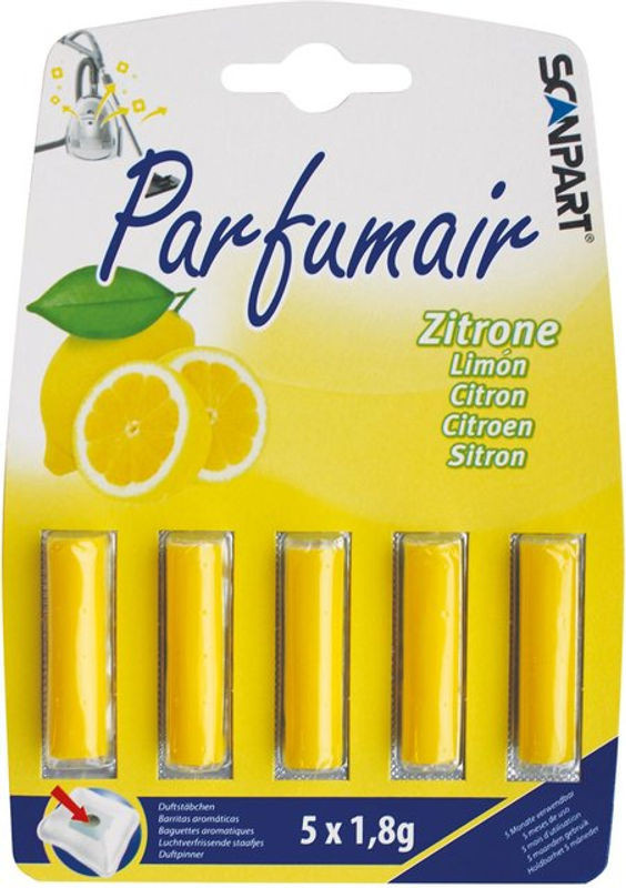 SCANPART Duftstäbchen Reed Diffuser Zitrus Zitrone Gelb 5 Stück - Bild 1