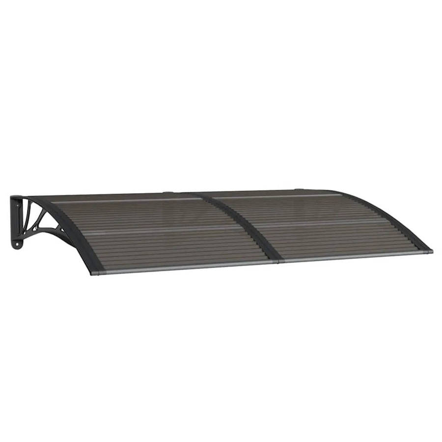 vidaXL Türvordach aus Polycarbonat in Schwarz, B/H: 150 x 100 cm - Bild 2