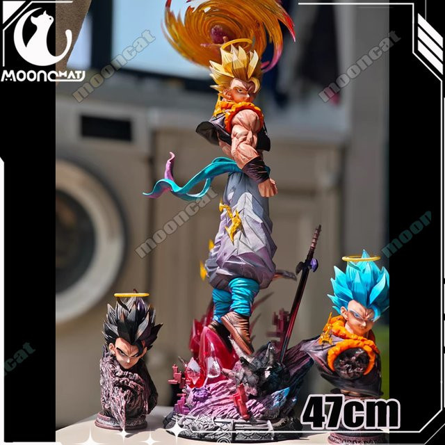 Bandai Dragon Ball Gogeta Super Saiyan 3 Anime Figur aus PVC, Multicolor, Höhe: 47 cm - Bild 1