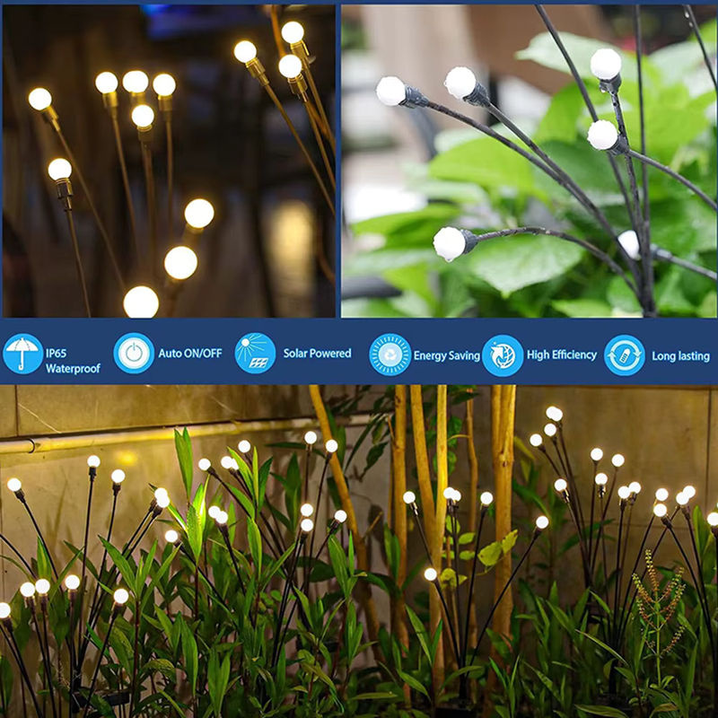 Topdii LED Solar String Fairy Lights Schwarz für Garten und Terrasse - Bild 4