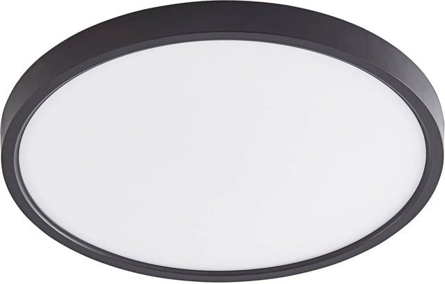 Lindby LED Deckenleuchte Pravin Modern Schwarz 1-flammig mit warmweißem Licht - Bild 1