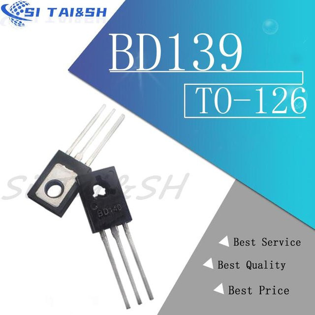 Si Tai&SH Spannungsregler-IC Set BD139 und BD140 im TO-126 Gehäuse, 20 Stück (10x BD139 + 10x BD140), Schwarz - Bild 1