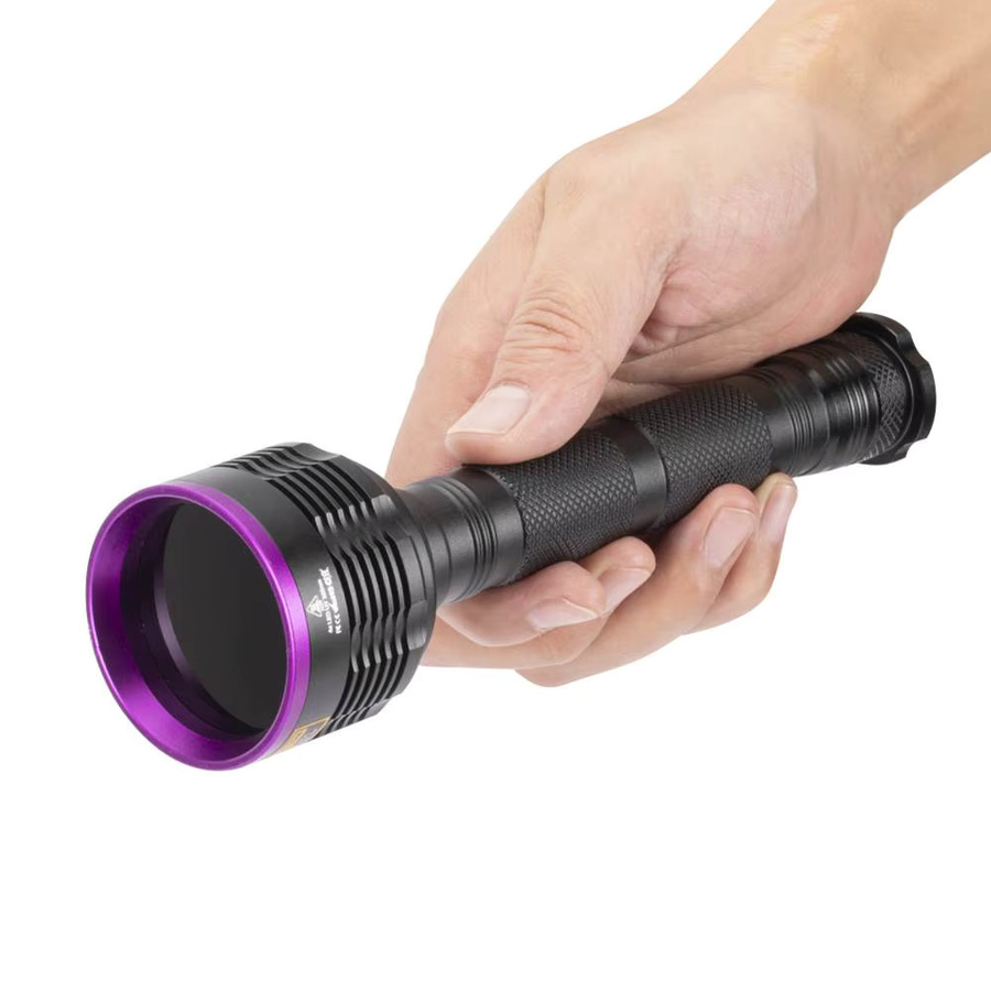 Alonefire Hochleistungs-Schwarzlicht-Taschenlampe 20W UV-LED in Schwarz für Fluoreszenz-Untersuchungen - Bild 2