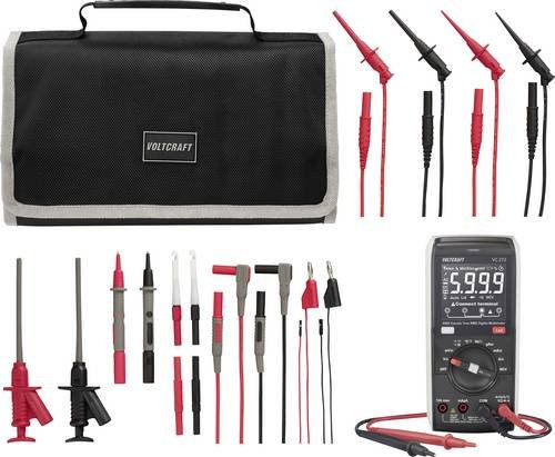 Voltcraft VC-272 Multimeter mit MLSet-120 Messleitungen und Tasche in Schwarz - Bild 1