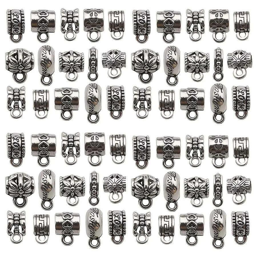 Aogue Verschluss-Bügelperlen, Charms, 100 Stück - Bild 2