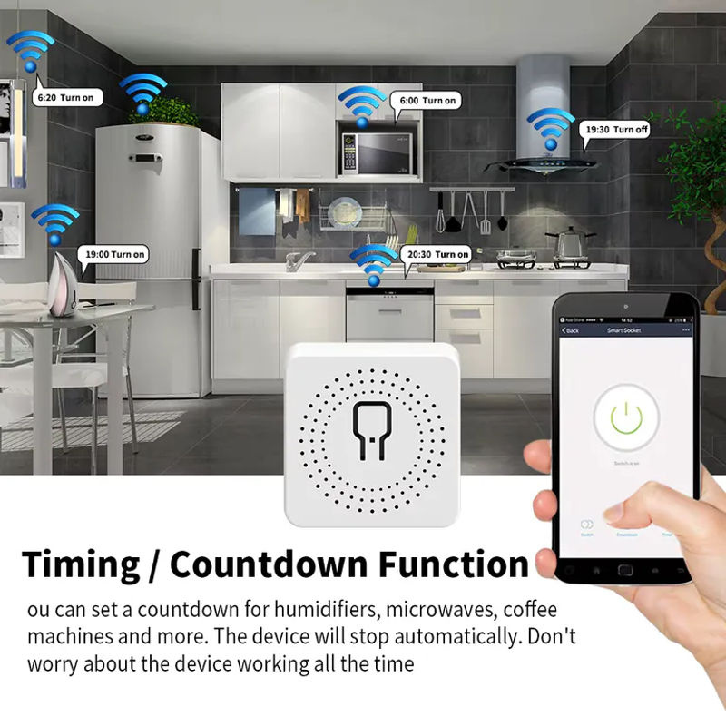 Tuya WiFi Smart Switch 16A Wand-Fernbedienungsschalter mit Smart Life App und Alexa Sprachsteuerung für deine Hausautomation - Bild 3