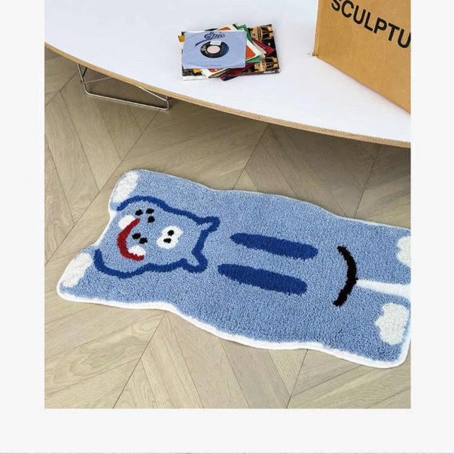 VIKAMA Cartoon Elefant Bodenmatte für Wohnzimmer, Schlafzimmer und Flur, Breite: 60 cm, Tiefe: 40 cm, Höhe: 40 cm - Bild 1