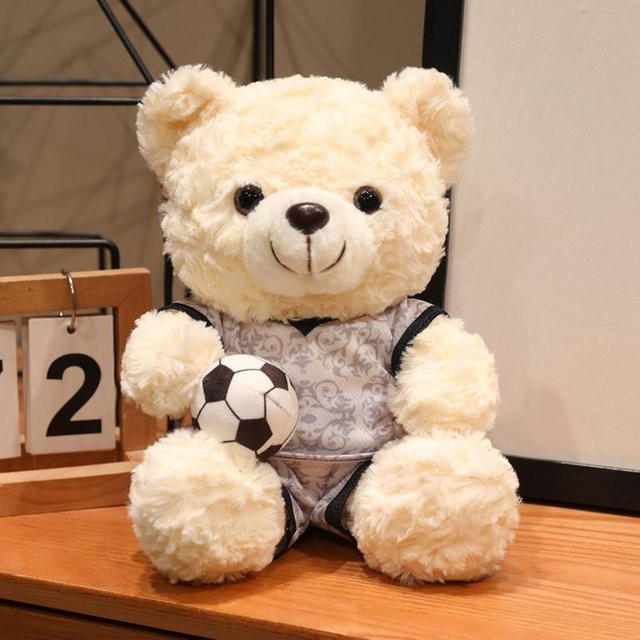 Binchi Fitness Kawaii Fußballbär Plüschtier, 15cm, ab 3 Jahre - Bild 1