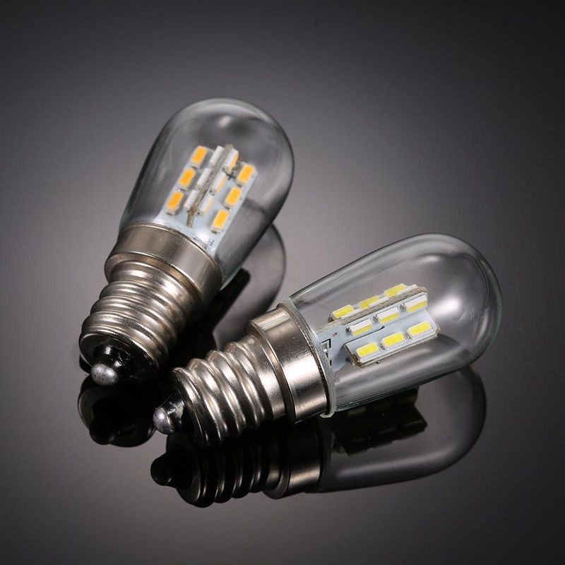 LED Mini Kühlschrank Lampe mit E12 Sockel und SMD3014 Technologie, AC220V, transparent - Bild 5