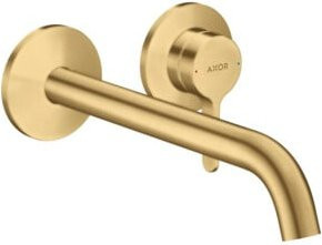 Hansgrohe Axor One UP-EHM Fertigmontageset in Brushed Brass Gold für die Wandmontage - Bild 1