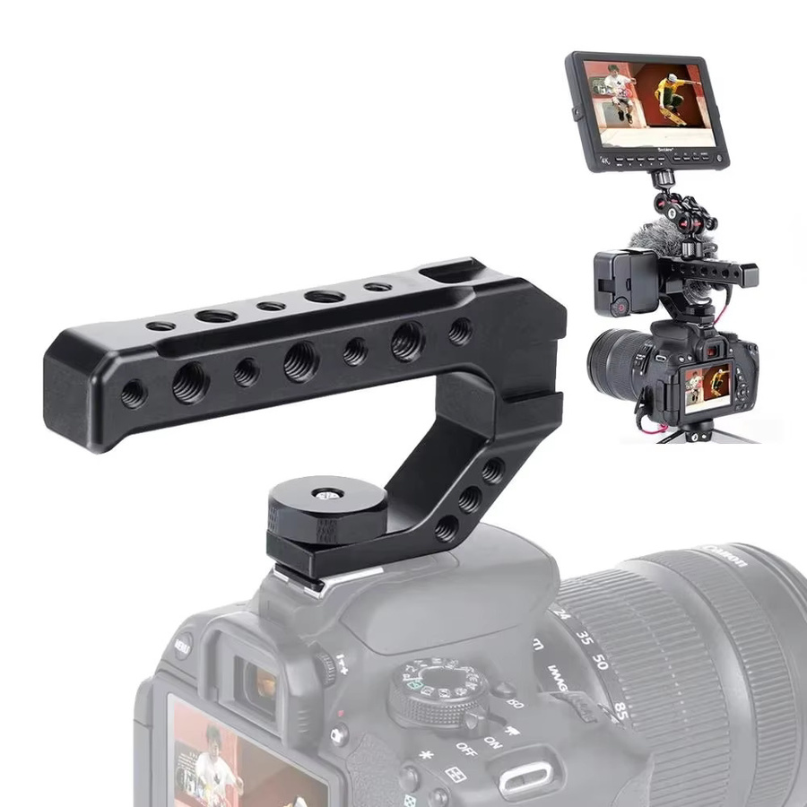 Smallrig Kamera Top Griff mit kaltem Schuh als Stabilisator für Mirrorless und DSLR Kameras, Schwarz - Bild 1