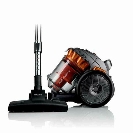 Haeger Zylinder-Staubsauger VC-70C.042A mit 700 W, 3 l Behältervolumen, HEPA-Filter und Staubbeutel, Trocken