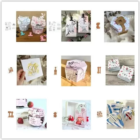 Ziyu Obst Stanzformen und Stempel Set für DIY Scrapbooking und Fotoalbum Dekoration in Mehrfarbig - Bild 1