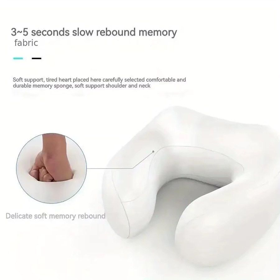 PAQIN Tragbares U-Form Nackenmassagegerät mit Vibrationsfunktion zur Muskelentspannung für Schulter und Hals, Farbe: Braun, USB aufladbar - Bild 6