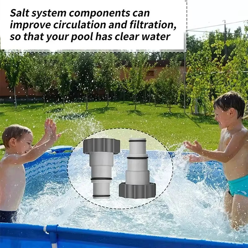 Intex Pool-Schlauchadapter als universeller Gewindeanschluss für oberirdische Poolpumpenfilter und Ersatzzubehör - Bild 3