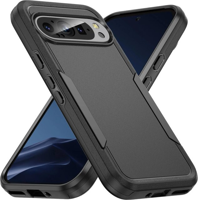 Kumonkey 2-in-1 Hybrid Schutzhülle mit schwerer Panzerung für Google Pixel 9 9 Pro 8 8 Pro 7 7 Pro 6 6 Pro schwarz - Bild 1