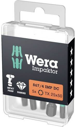 Wera Impaktor Torx Bit T 20 Schwarz 50 mm - Bild 1