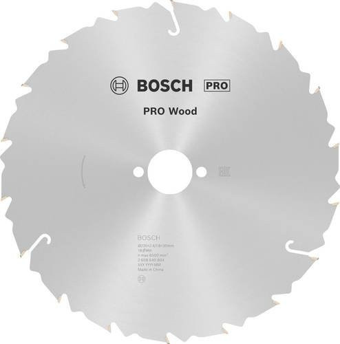 Bosch Kreissägeblatt Speedline Wood für Handkreissägen, Durchmesser: 230 mm, Bohrung: 30 mm, Farbe: Silber - Bild 1