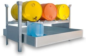 Säbu SAFE Einschubwannen-Komplettset 3x60 aus Stahl, Farbe: Silber, verzinkt - Bild 1