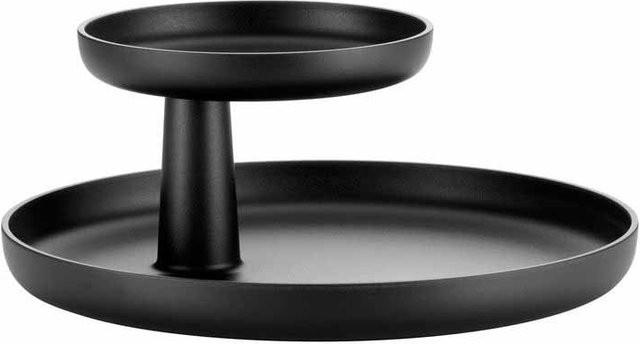Vitra Rotary Tray Etagere rund in Schwarz aus ABS-Kunststoff - Bild 1