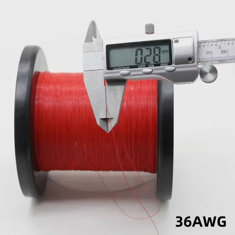 Ultrafeiner PTFE-Draht 36AWG UL10064 Mikrolitze mit FEP-Isolierung aus verzinntem Kupfer in Gelb - Bild 3