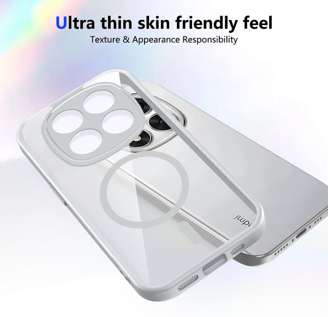 Xiaomi Magnet-Handyhülle für Redmi Note 15 Pro Plus und Redmi Note 15 Pro 4G 5G, transparent, stoßfest und kabelloses Laden unterstützt - Bild 1