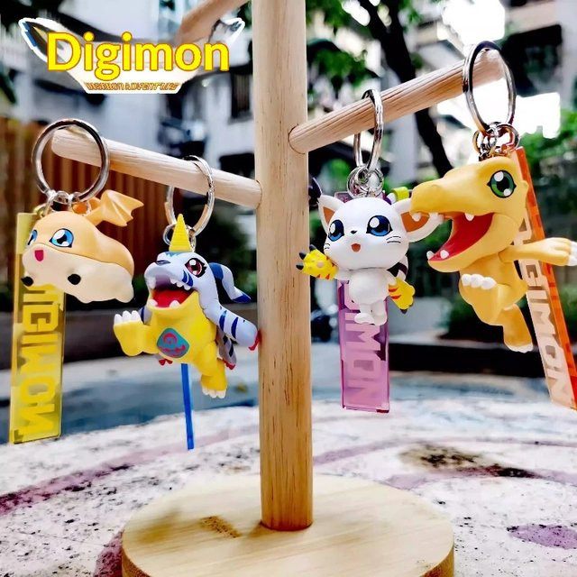 Bandai Digimon Adventure Agumon Gabumon, Stereo-Schlüsselanhänger, Bunt / Mehrfarbig - Bild 1