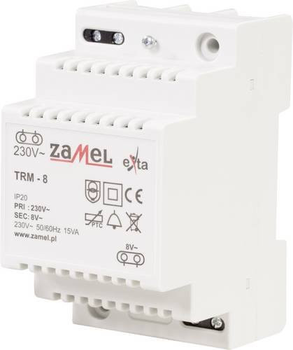 Zamel TRM-8 Klingel-Transformator 8 V/AC 1.88A in Weiß - Bild 1