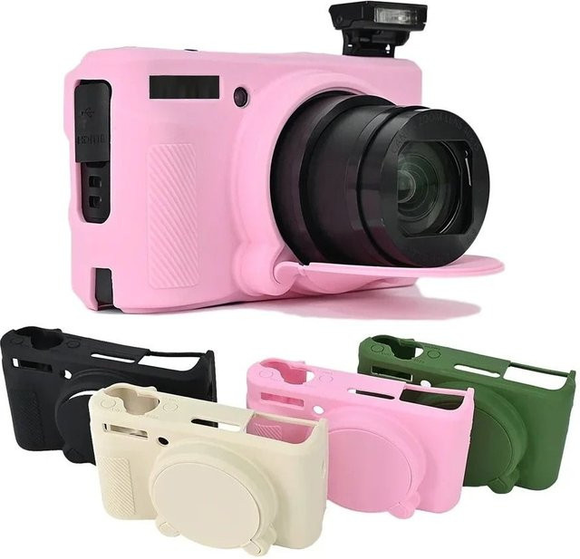 Silikon Kamera-Schutzhülle mit Objektivdeckel für Canon PowerShot SX730, SX740 und SX740HS - Bild 1