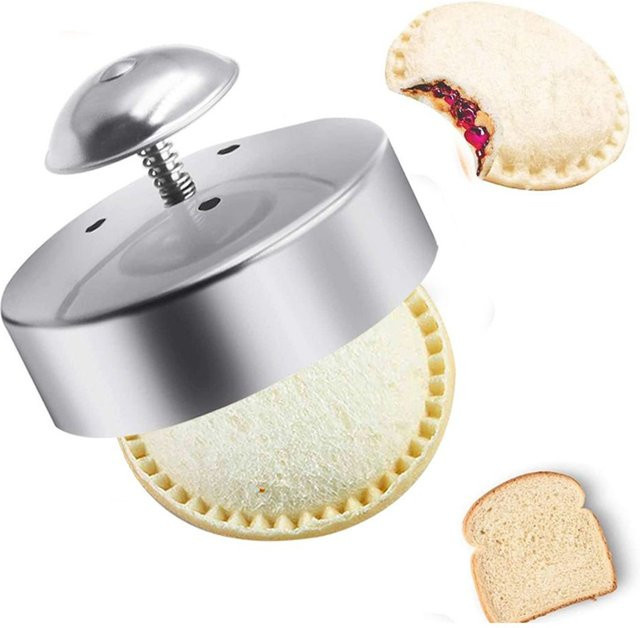 Runder Cookie Cutter aus Edelstahl in Silber zum Ausstechen von Gebäck und Fondant - Bild 1