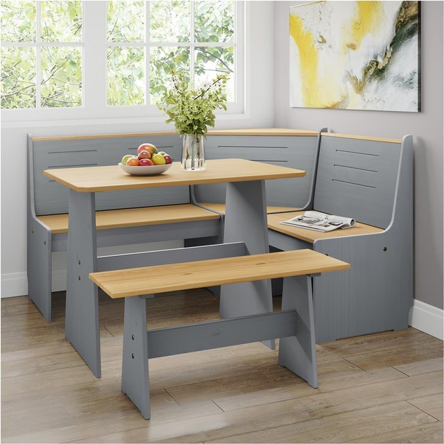 HTI-Living Sitzgruppe Marija 3-teilig im Landhausstil in Grau - Bild 1
