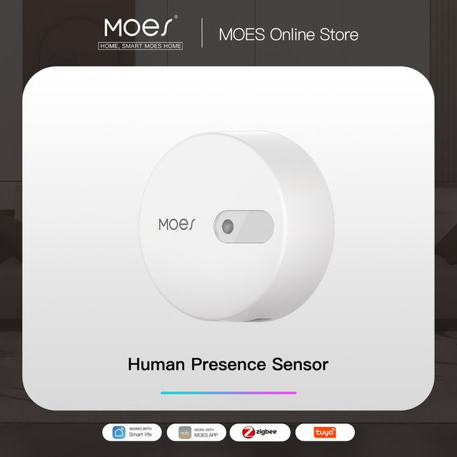 Tuya Smart ZigBee Human Presence Sensor mit Radar-Wellen-Erkennung für deine Heimautomatisierung, Weiß - Bild 1