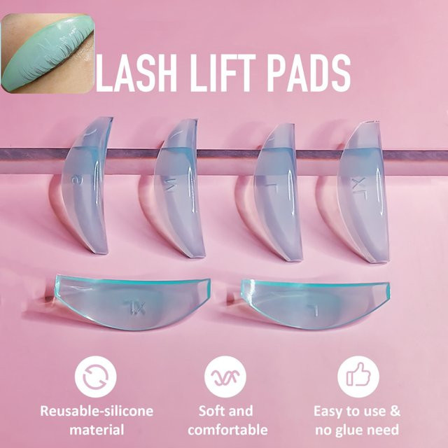 Lomansa Silikon Wimperndauerwelle Pads, 4 Paar, Unisex - Bild 1