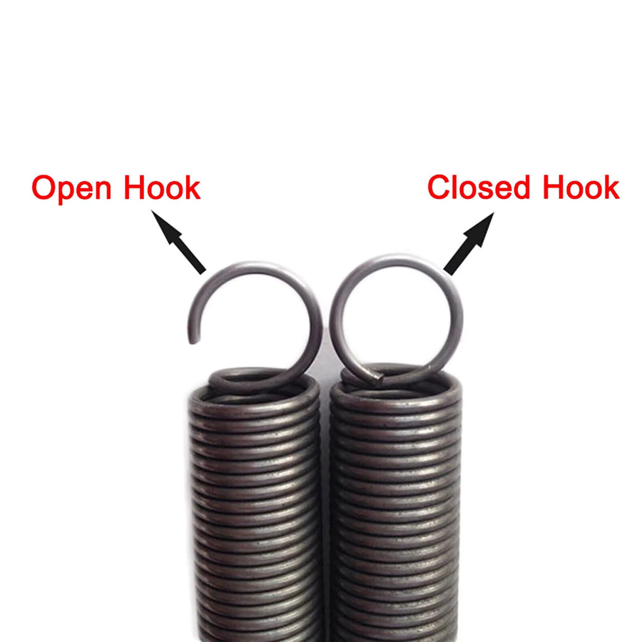 Hongtu Dehnungsfeder mit offenem Haken, Drahtdurchmesser 2,5 mm, Außendurchmesser 14 mm bis 22 mm, Länge 50 mm bis 300 mm - Bild 2