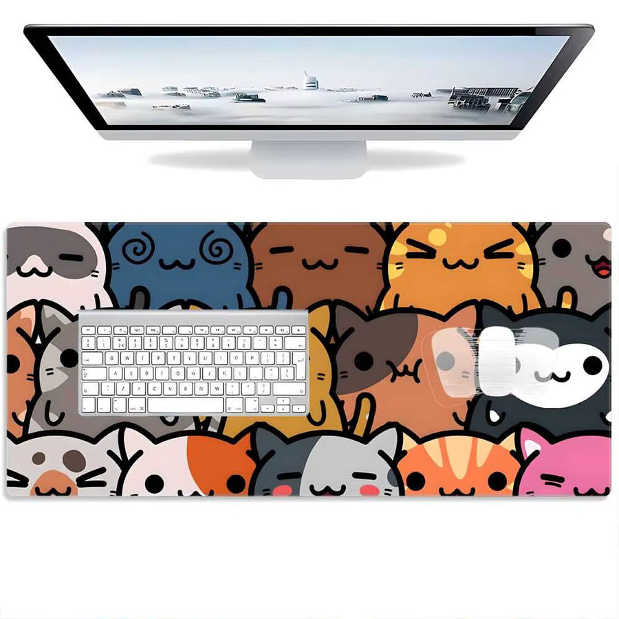 Mairuige Gaming Mauspad XXL Anime Mauspad mit niedlichem Tier-Design in Multicolour - Bild 2