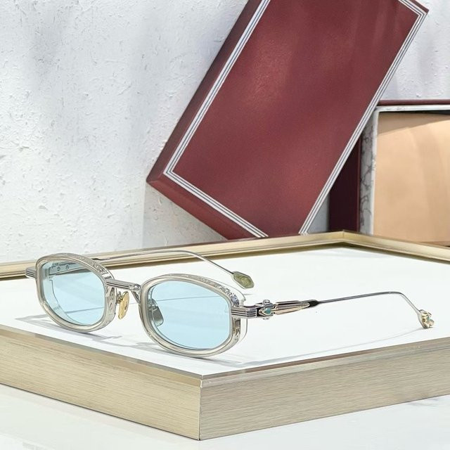 JJMM HARDIN Sonnenbrille, oval, Unisex, Vollrand, Titanium, silver - Bild 1