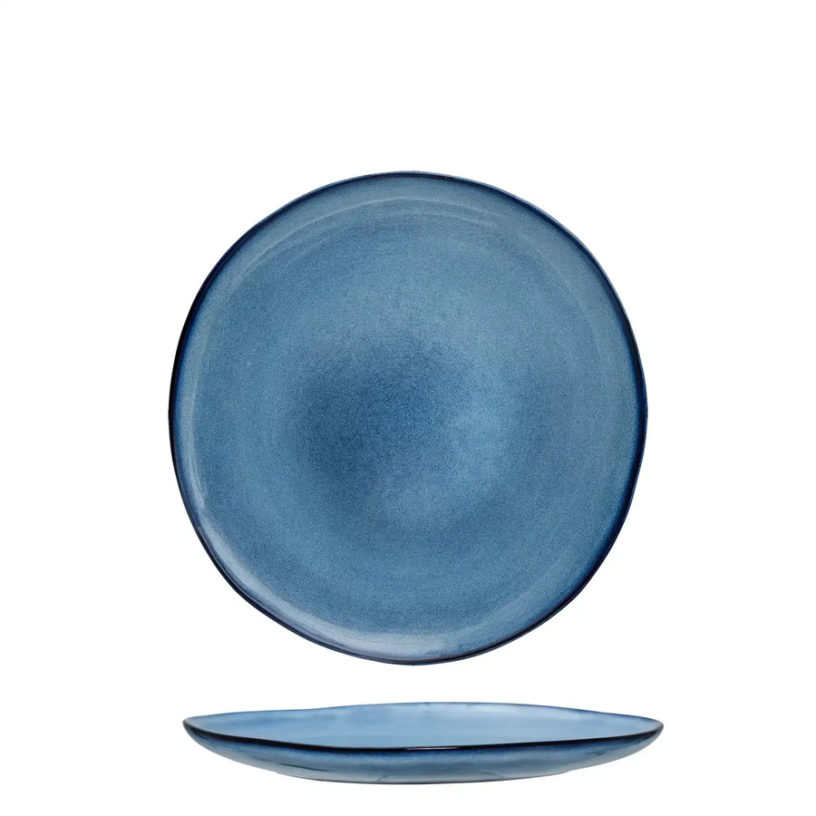 Bloomingville Steingutteller Sandrine Blau Durchmesser: 22 cm - Bild 1